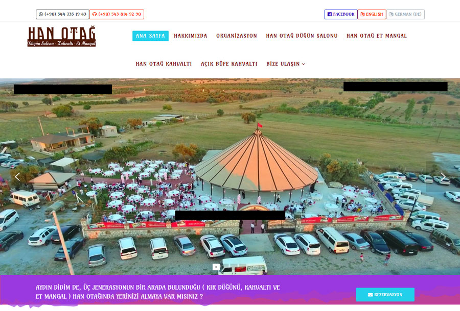 Düğün Salonu Web Sitesi